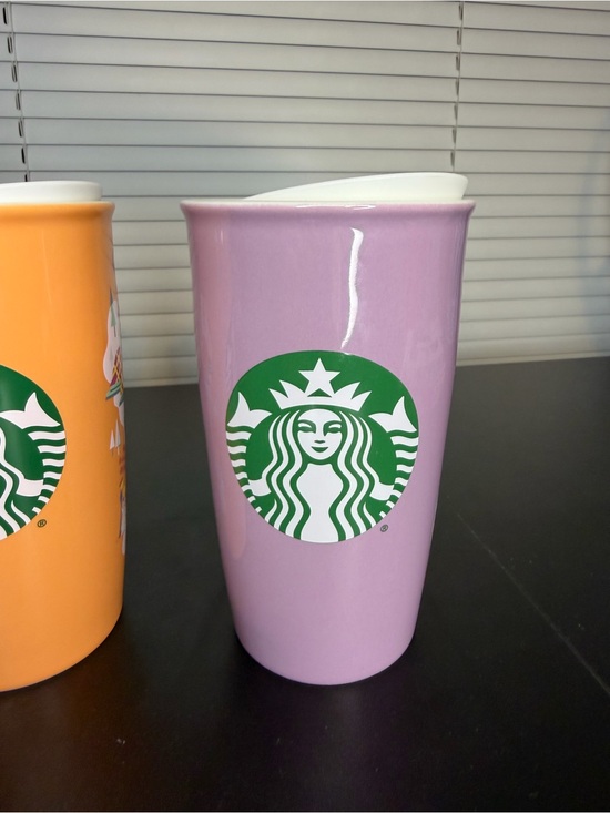 Disney Parks WDW 2020 Starbucks Ceramic Tumblers Mugs 4 Parks Set Brand New